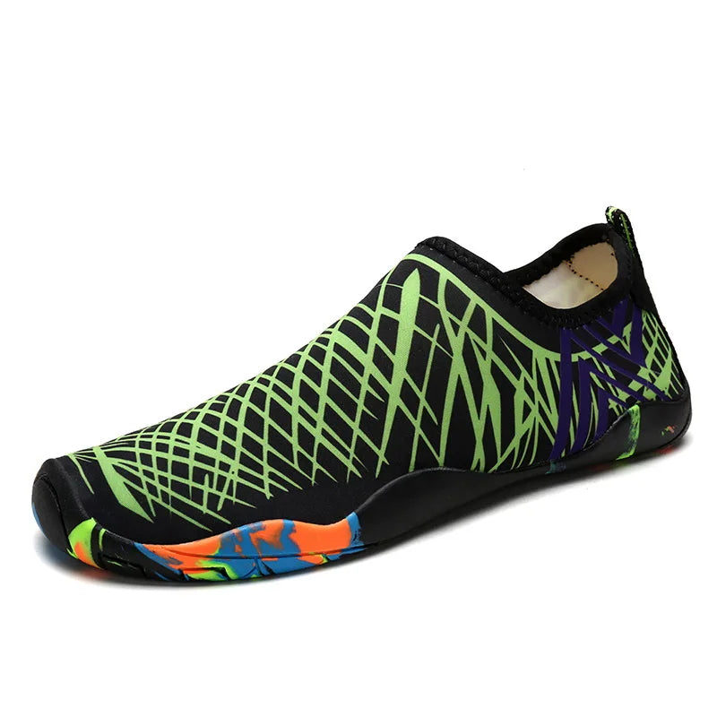 Chaussures aquatiques verte