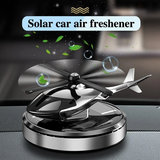 Diffuseur désodorisant solaire pour voiture, hélice d'hélicoptère. PROMOTION 50 € POUR DEUX DIFFUSEURS DÉSODORISANT ET PROFITEZ  DE TROIS ARÔMES GRATUITEMENT.